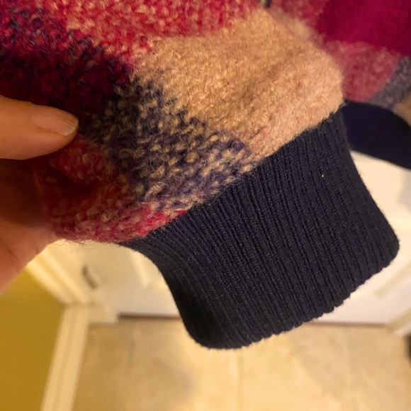 NWT House of Harlow 1960 Plaid Wool Blend Cropped Bomber Jacket size L - Picture 12 of 12